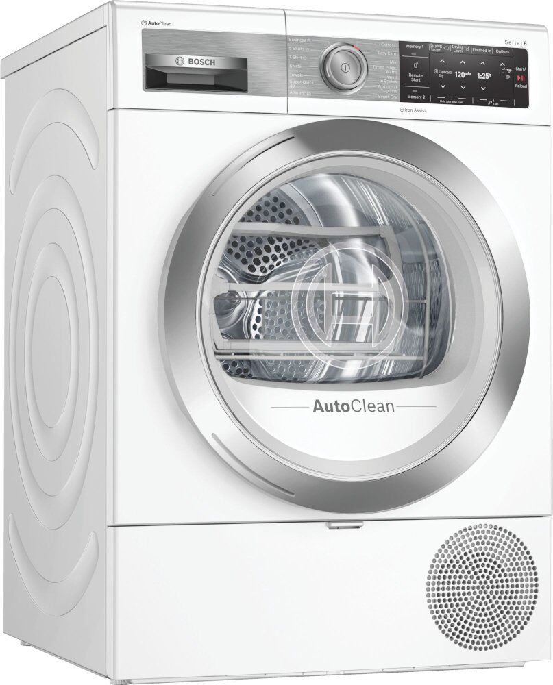 Bosch Serie 8 WTX88EH9GB Condenser Dryer with Heat Pump Technology Bosch Serie 8 WTX88EH9GB Condenser Dryer with Heat Pump Technology