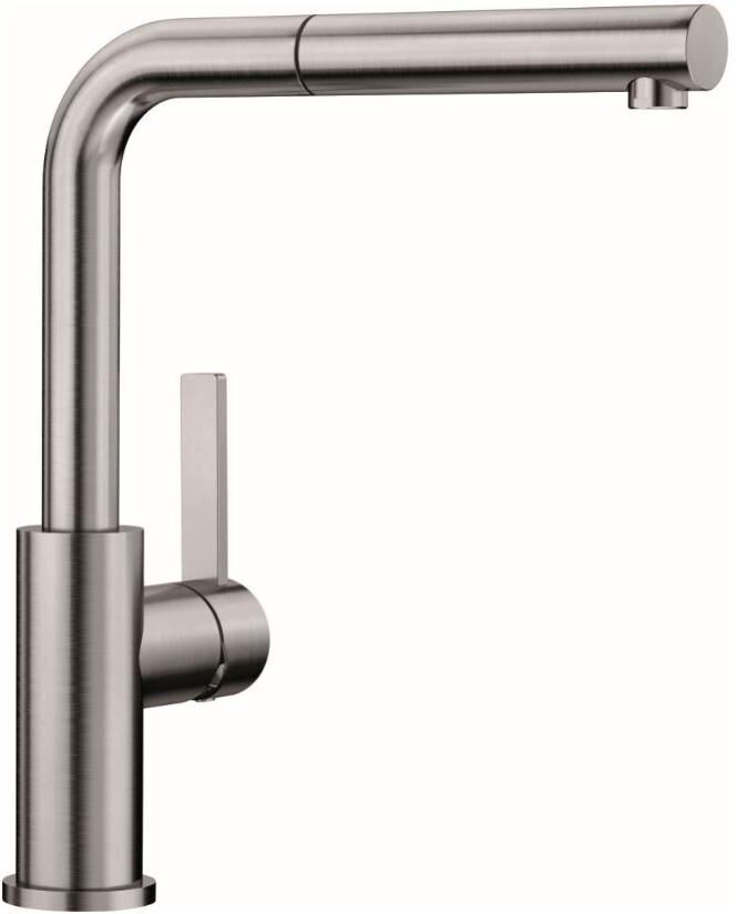 Blanco Lanora-S Stainless Steel Modern Tap Blanco Lanora-S Stainless Steel Modern Tap