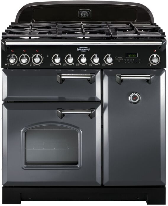 Rangemaster CDL90DFFSL/C Classic Deluxe Slate 90cm Dual Fuel Range Cooker Rangemaster CDL90DFFSL/C Classic Deluxe Slate 90cm Dual Fuel Range Cooker