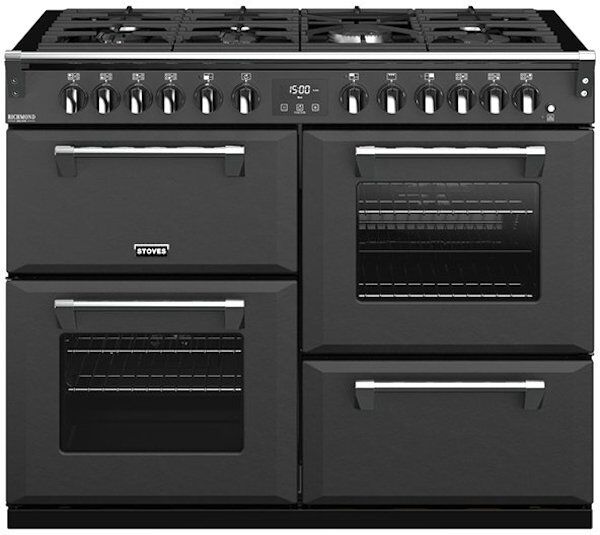 Stoves Richmond Deluxe S1100DF CB 110cm Dual Fuel Range Cooker - Grey Stoves Richmond Deluxe S1100DF CB 110cm Dual Fuel Range Cooker - Grey