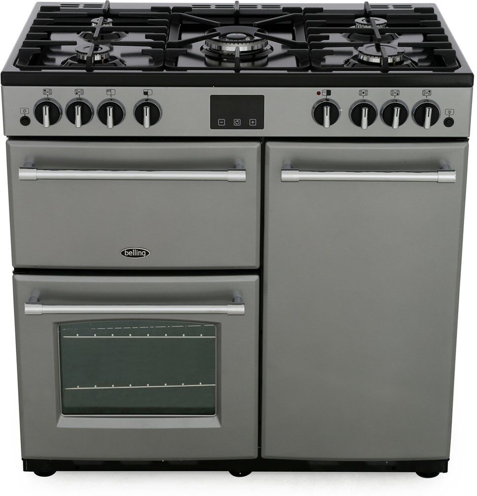 Belling Farmhouse 90G Silver 90cm Gas Range Cooker Belling Farmhouse 90G Silver 90cm Gas Range Cooker