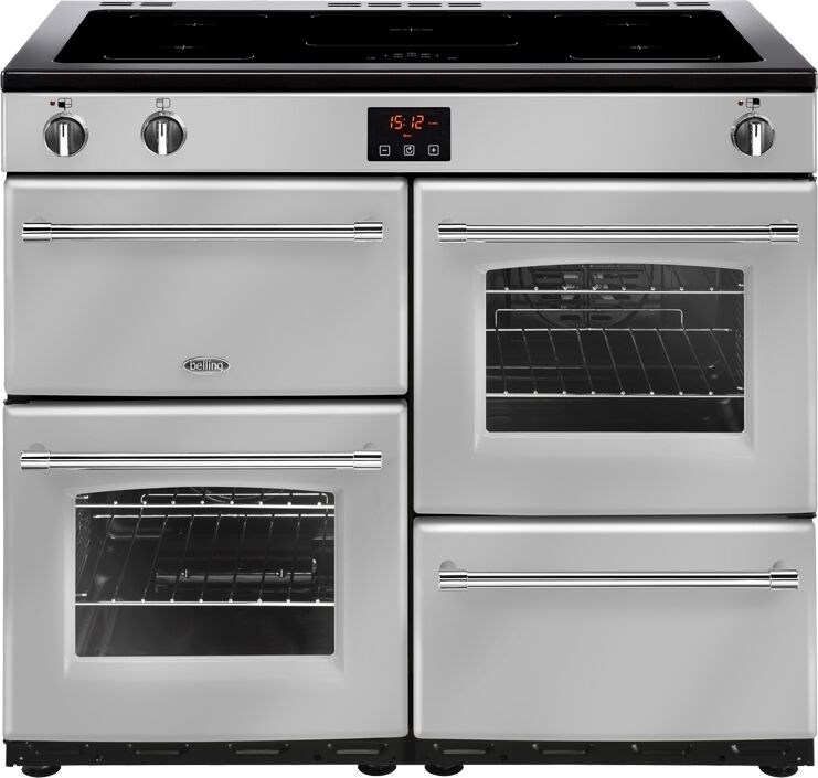 Belling Farmhouse 100Ei Silver 100cm Electric Induction Range Cooker Belling Farmhouse 100Ei Silver 100cm Electric Induction Range Cooker