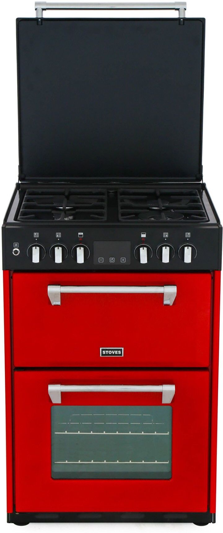 Stoves Richmond 600DF Jalapeno Dual Fuel Cooker with Double Oven - Red Stoves Richmond 600DF Jalapeno Dual Fuel Cooker with Double Oven - Red