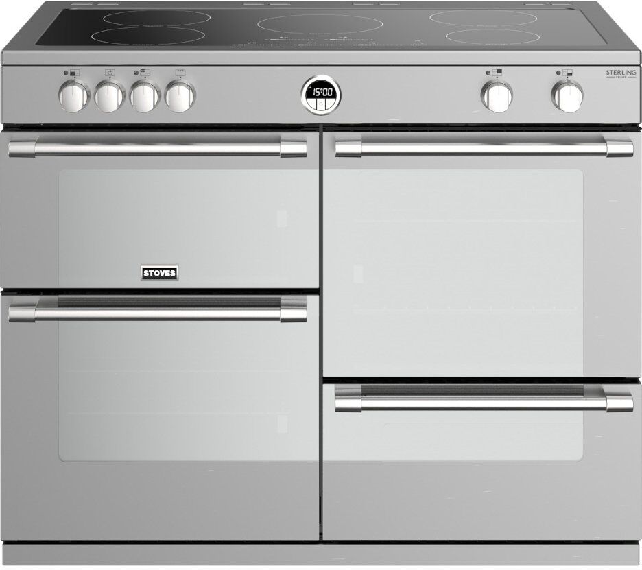 Stoves Sterling Deluxe S1100Ei Stainless Steel 110cm Induction Range Cooker Stoves Sterling Deluxe S1100Ei Stainless Steel 110cm Induction Range Cooker