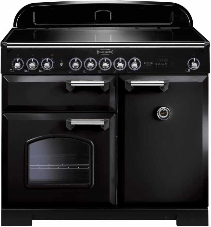 Rangemaster CDL100EIBL/C Classic Deluxe Gloss Black 100cm Induction Range Cooker Rangemaster CDL100EIBL/C Classic Deluxe Gloss Black 100cm Induction Range Cooker