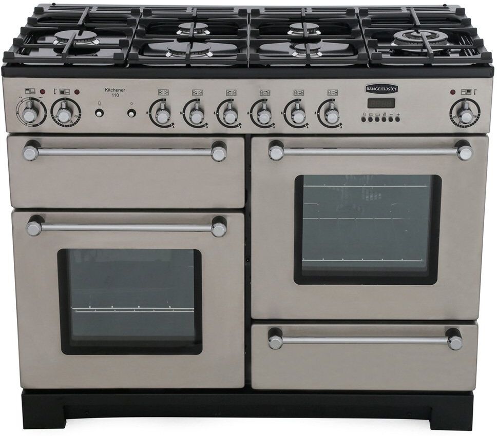 Rangemaster KCH110DFFSS/C Kitchener Stainless Steel 110cm Dual Fuel Range Cooker Rangemaster KCH110DFFSS/C Kitchener Stainless Steel 110cm Dual Fuel Range Cooker