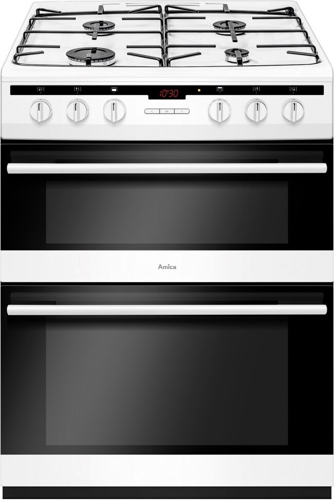Amica AFG6450WH Gas Cooker with Double Oven - White Amica AFG6450WH Gas Cooker with Double Oven - White