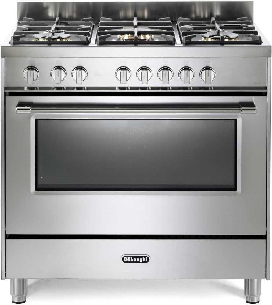 DeLonghi DSR 927-G/X 90cm Gas Range Cooker - Stainless Steel DeLonghi DSR 927-G/X 90cm Gas Range Cooker - Stainless Steel