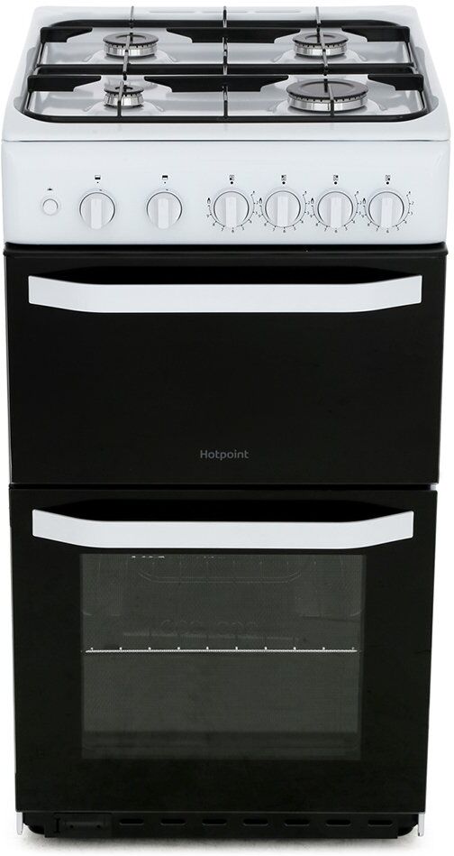 Hotpoint HD5G00KCW/UK Gas Cooker Separate Grill - White