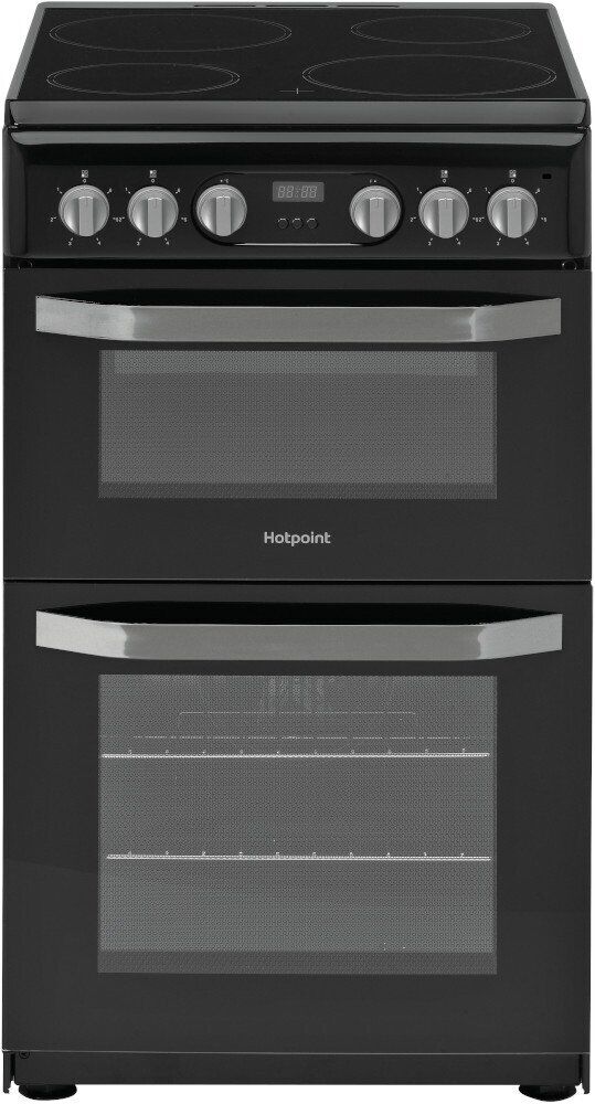 Hotpoint HD5V93CCB/UK Ceramic Electric Cooker with Double Oven - Black Hotpoint HD5V93CCB/UK Ceramic Electric Cooker with Double Oven - Black