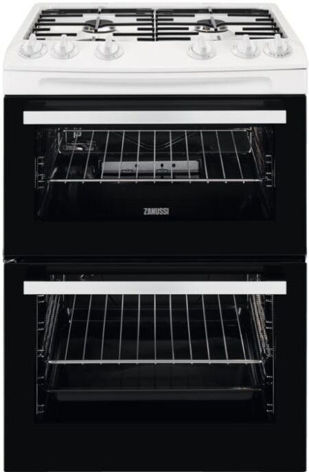 Zanussi ZCG63050WA Gas Cooker with Double Oven - White