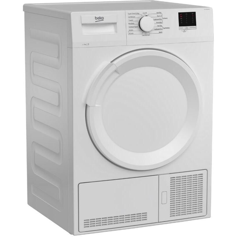 Beko DTLCE80041W Condenser Dryer - White