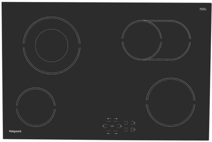 Hotpoint HR 724 B H Ceramic Hob - Black Hotpoint HR 724 B H Ceramic Hob - Black