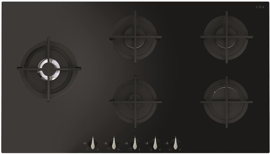 CDA HVG971BL 5 Burner Gas Hob - Black CDA HVG971BL 5 Burner Gas Hob - Black