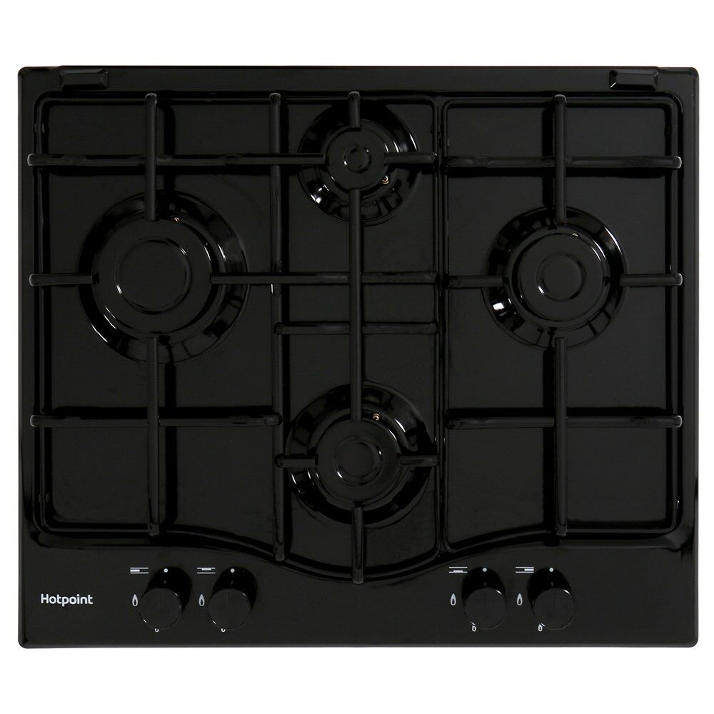 Hotpoint PCN 642 /H(BK) 4 Burner Gas Hob - Black Hotpoint PCN 642 /H(BK) 4 Burner Gas Hob - Black