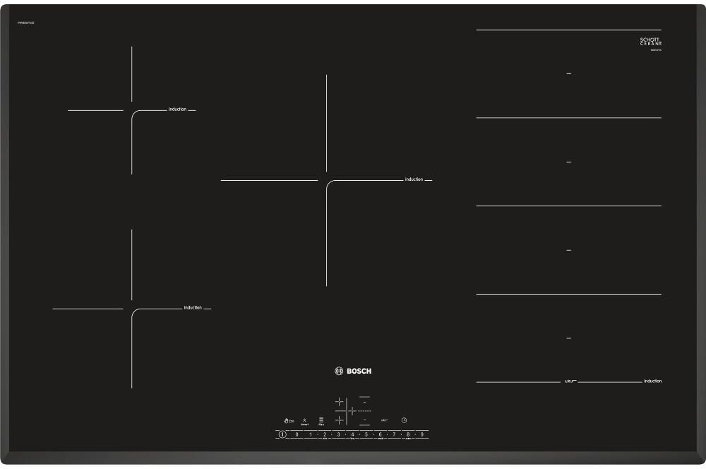 Bosch Serie 6 PXV851FC1E Induction Hob - Black