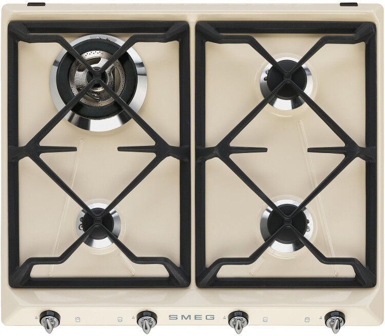 Smeg Victoria SR964PGH 4 Burner Gas Hob - Cream Smeg Victoria SR964PGH 4 Burner Gas Hob - Cream