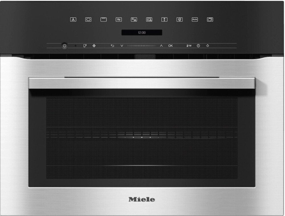 Miele ContourLine H7140BM CleanSteel Built In Combination Microwave Miele ContourLine H7140BM CleanSteel Built In Combination Microwave