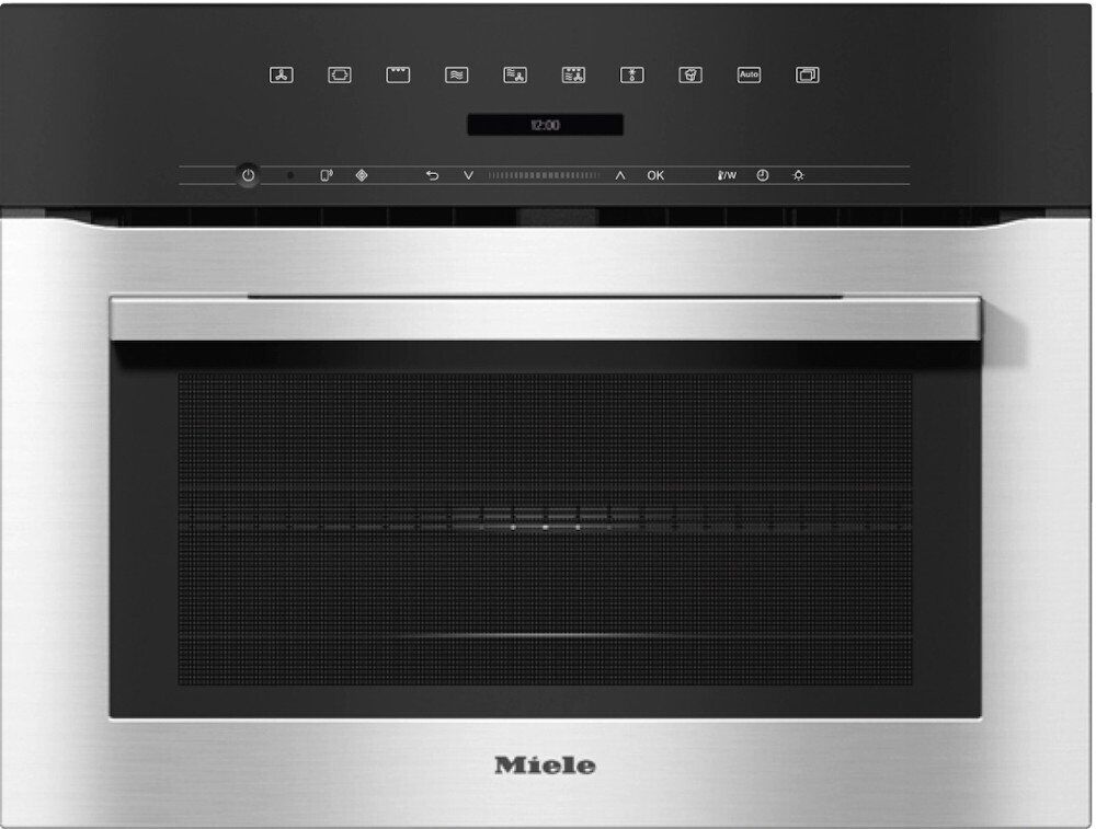 Miele ContourLine H7140BM CleanSteel Built In Combination Microwave