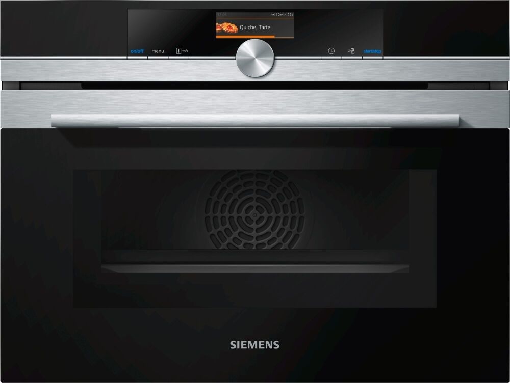 Siemens iQ700 CM676GBS6B Compact Oven with Microwave - Stainless Steel