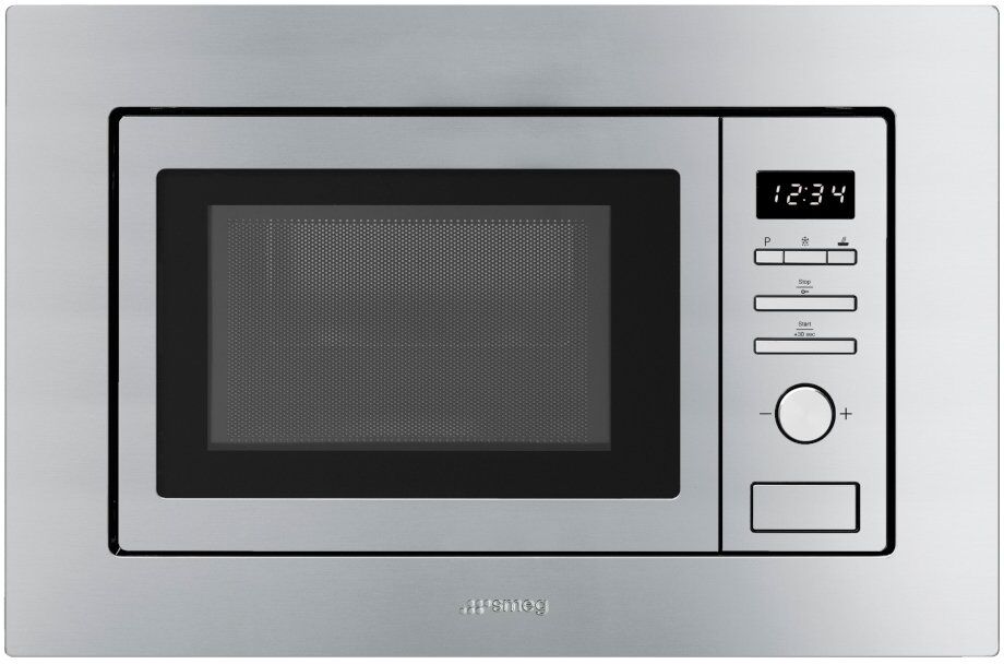 Smeg Classic FMI017X Built In Microwave with Grill - Stainless Steel Smeg Classic FMI017X Built In Microwave with Grill - Stainless Steel