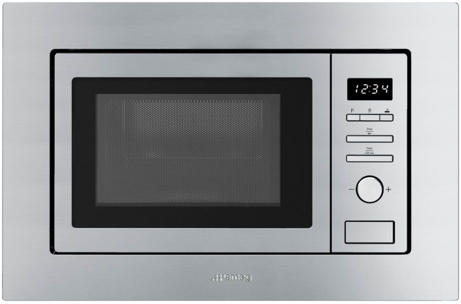 Smeg Classic FMI017X Built In Microwave with Grill - Stainless Steel