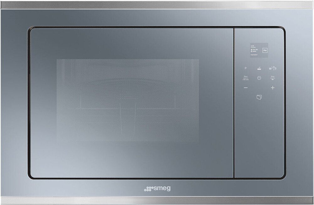 Smeg Cucina FMI420S2 Built In Microwave with Grill - Stainless Steel Smeg Cucina FMI420S2 Built In Microwave with Grill - Stainless Steel
