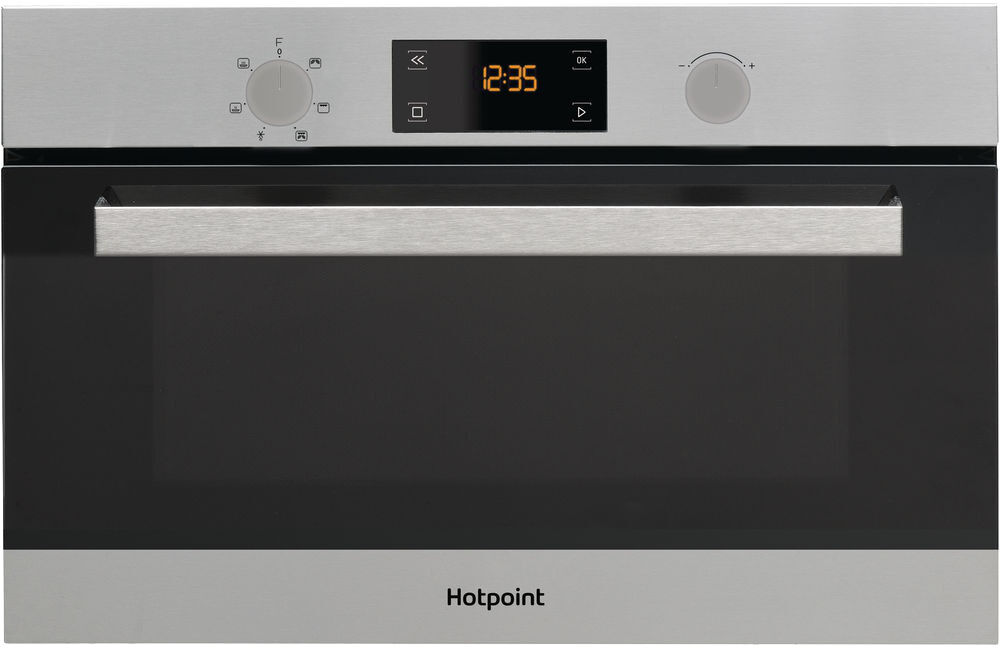 Hotpoint MD 344 IX H Built In Microwave with Grill - Stainless Steel