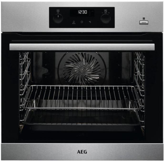 AEG BPS355020M Single Built In Electric Oven - Stainless Steel