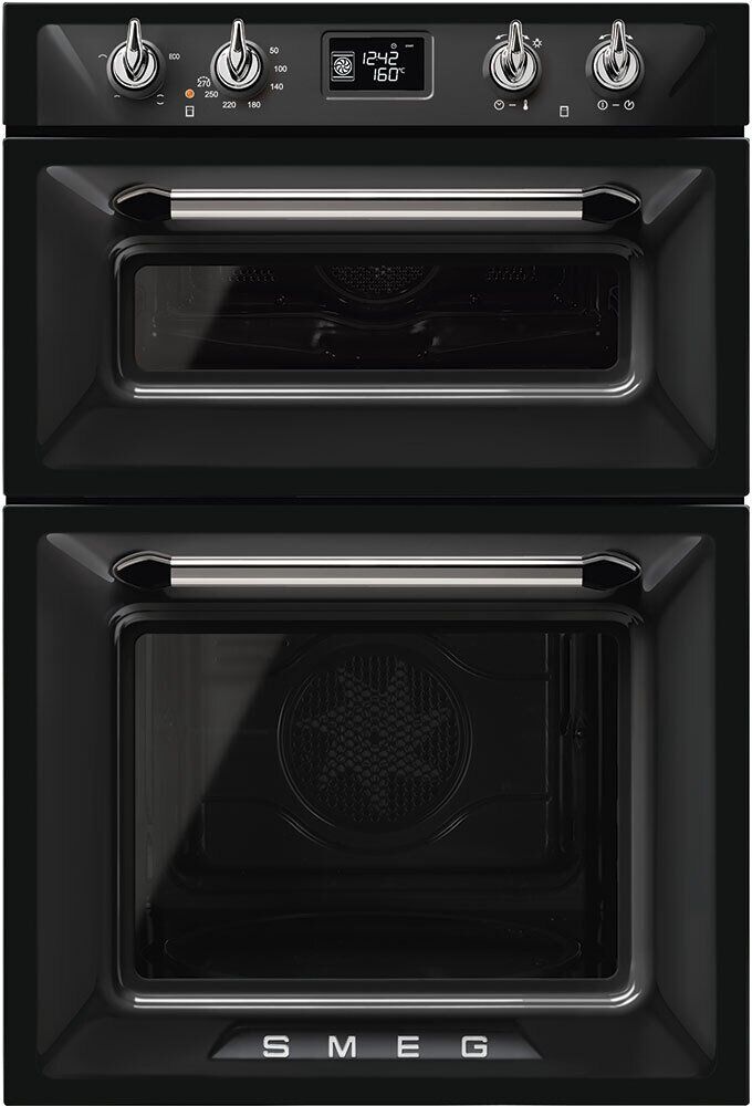Smeg Victoria DOSF6920N1 Double Built In Electric Oven - Black Smeg Victoria DOSF6920N1 Double Built In Electric Oven - Black