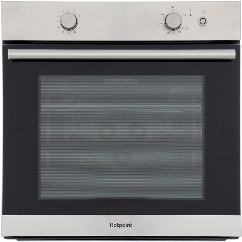 Hotpoint GA2 124 IX Single Built In Gas Oven - Stainless Steel