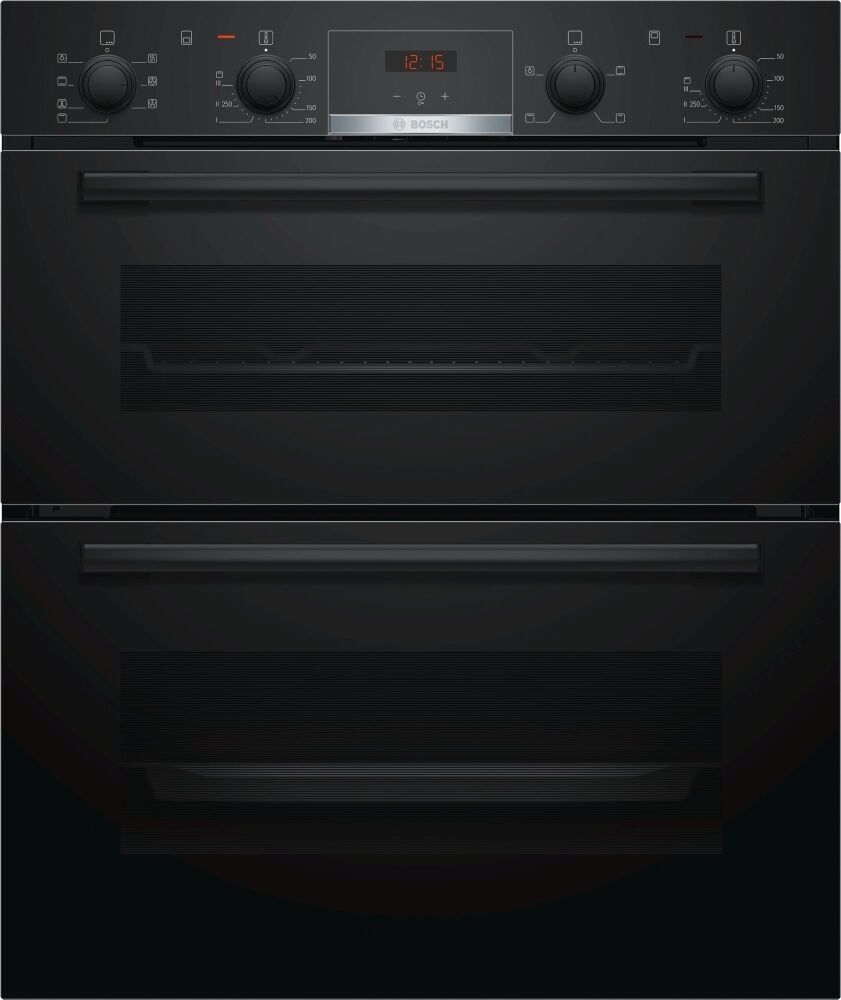 Bosch Serie 4 NBS533BB0B Double Built Under Electric Oven - Black