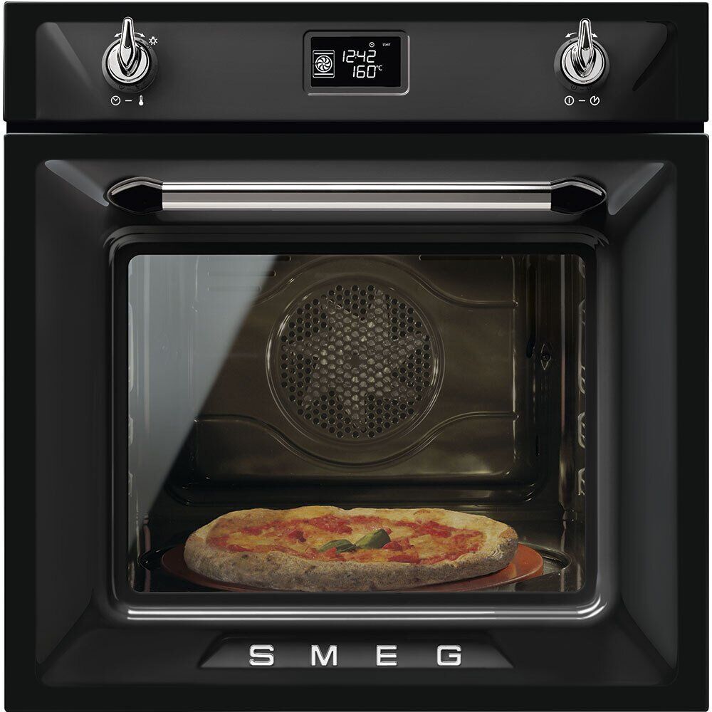 Smeg Victoria SF6922NPZE1 Single Built In Electric Oven - Black