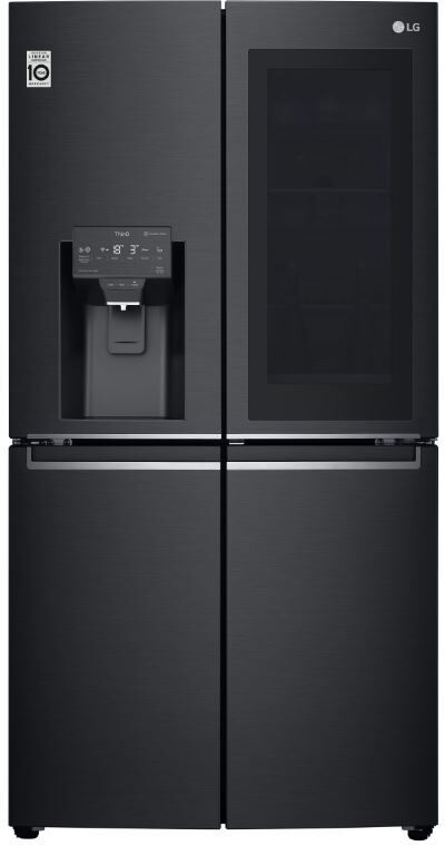 LG InstaView Door-in-Door GMX945MC9F American Fridge Freezer - Black LG InstaView Door-in-Door GMX945MC9F American Fridge Freezer - Black
