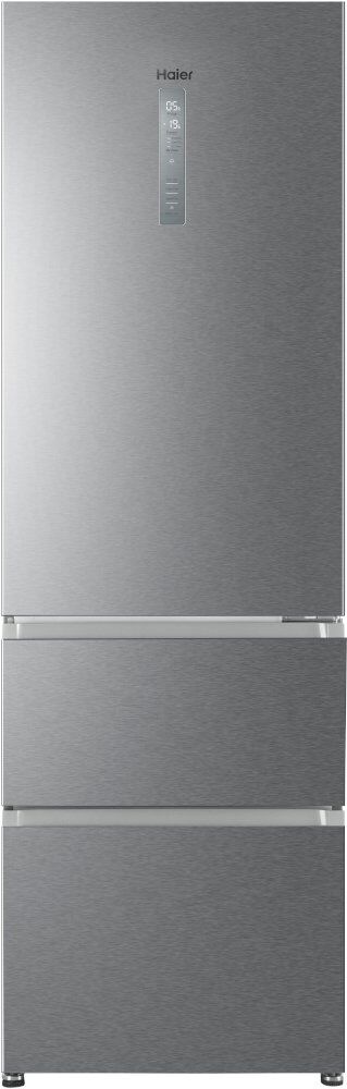 HAIER HTR3619FNMP Frost Free Fridge Freezer - Silver