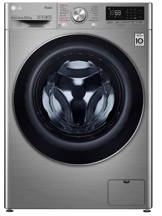 LG F4V710STSE Washing Machine - Grey