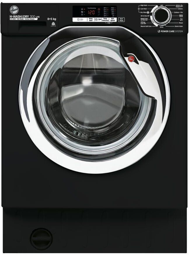 Hoover HBDS 485D2ACBE Integrated Washer Dryer - Black
