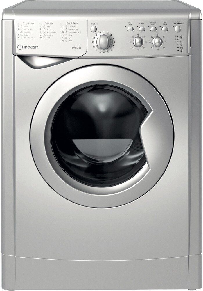 Indesit IWDC 65125 S UK N Washer Dryer - Silver