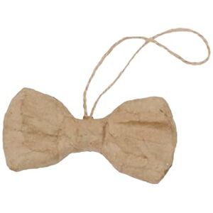 décopatch NO046Cpack Un Lot de 5 Supports en Papier brun pulpé 1,5x8,5x5 cm, Noeud Papillon à suspendre décopatch NO046Cpack Un Lot de 5 Supports en Papier brun pulpé 1,5x8,5x5 cm, Noeud Papillon à suspendre