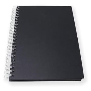 Artway Studio Spiral Bound A4 Black Card Sketchbook Portrait 60 Sides/30 Pages of Recycled 270gsm Black Card Hardback Artway Studio Spiral Bound A4 Black Card Sketchbook Portrait 60 Sides/30 Pages of Recycled 270gsm Black Card Hardback