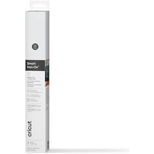 Cricut Smart Iron On Vinyl 33 cm x 0.9 m (13" x 3 ft) Smart Heat Transfer Vinyl (HTV) for matless Making with Compatible Smart Cutting Machines White Cricut Smart Iron On Vinyl 33 cm x 0.9 m (13" x 3 ft) Smart Heat Transfer Vinyl (HTV) for matless Making with Compatible Smart Cutting Machines White
