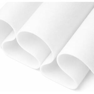 FabricLA Craft Felt Fabric 72" Inch (182 cm) Wide & 1.6mm Thick Felt Fabric by The Yard White, 1 Yard (90 CM / 0.9 Meter) FabricLA Craft Felt Fabric 72" Inch (182 cm) Wide & 1.6mm Thick Felt Fabric by The Yard White, 1 Yard (90 CM / 0.9 Meter)