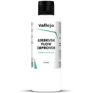 Vallejo Airbrush Flow Improver, 200 ml, Enhances Acrylic Paint Fluidity, Compatible with Airbrushes, Non-Diluting Formula Vallejo Airbrush Flow Improver, 200 ml, Enhances Acrylic Paint Fluidity, Compatible with Airbrushes, Non-Diluting Formula
