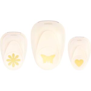 Creative Labs Craft Paper Punch Hearts 3 Pcs Various Sizes Circle Cutter for Crafting and Card Making Butterfly, Flower, Heart Creative Labs Craft Paper Punch Hearts 3 Pcs Various Sizes Circle Cutter for Crafting and Card Making Butterfly, Flower, Heart