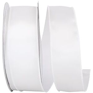 Reliant Ribbon Corp Reliant Ribbon 92575W-030-40K Satin Value Wired Edge Ribbon, 2-1/2 Inch X 50 Yards, White Reliant Ribbon Corp Reliant Ribbon 92575W-030-40K Satin Value Wired Edge Ribbon, 2-1/2 Inch X 50 Yards, White