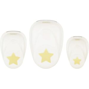 Vaessen Creative Craft Paper Punch - Stars - 3 Pcs - Various Sizes - Circle Cutter for Crafting and Card Making - Star, White/Pink - Craft Paper Punch Vaessen Creative Craft Paper Punch - Stars - 3 Pcs - Various Sizes - Circle Cutter for Crafting and Card Making - Star, White/Pink - Craft Paper Punch