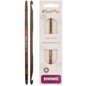 KNITPRO Symfonie Double Ended Crochet Hook 5.00-5.50mm KNITPRO Symfonie Double Ended Crochet Hook 5.00-5.50mm