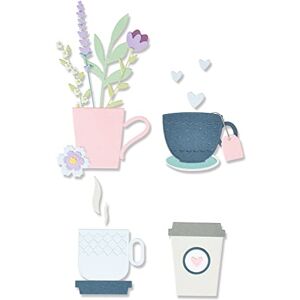 Sizzix Thinlits Die Set 23PK Tea Cups by Jennifer Ogborn 665898 Chapter 2 2022, Multicolor, One Size Sizzix Thinlits Die Set 23PK Tea Cups by Jennifer Ogborn 665898 Chapter 2 2022, Multicolor, One Size