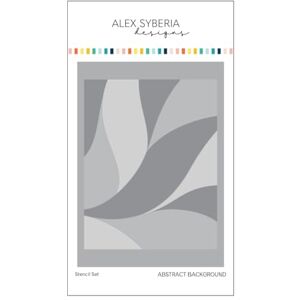 Alex Syberia Designs Abstract Background Stencil Set, White Alex Syberia Designs Abstract Background Stencil Set, White