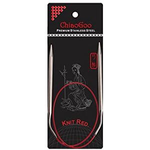 ChiaoGoo Knit RED Circular Needle 60cm 3.00mm 1pc ChiaoGoo Knit RED Circular Needle 60cm 3.00mm 1pc